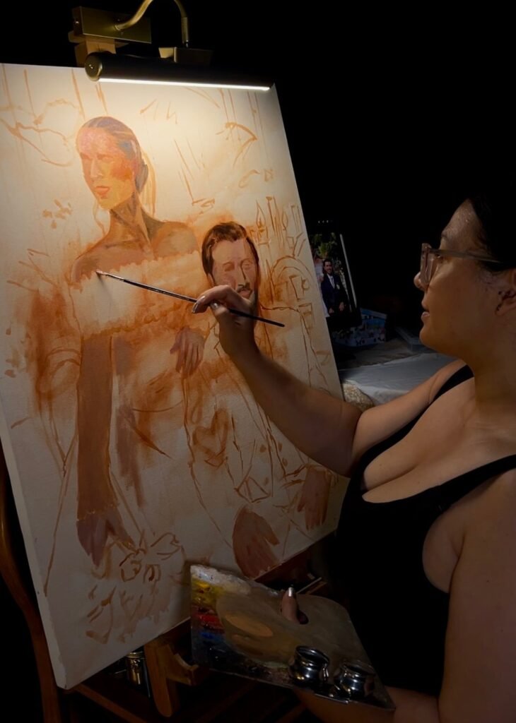 Live Wedding Painting- Nata Coneja